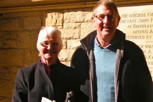 Norma (left) and her husband Peter (right)
